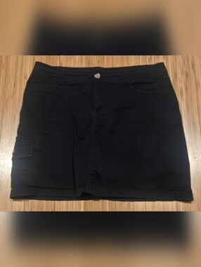 Croft & Barrow Women's Black Utility Skirt - Classic Casual